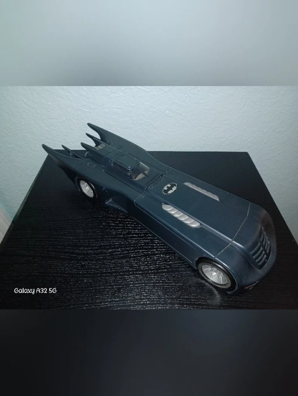 Vintage 1993 Kenner Batman Batmobile/Jet Vehicle Gray/Black Plastic